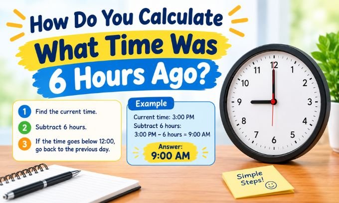 How Do You Calculate What Time Was 6 Hours Ago?