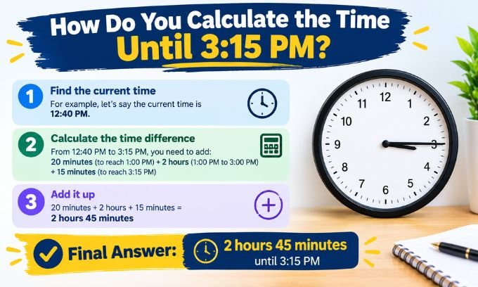 How Do You Calculate the Time Until 3:15 PM
