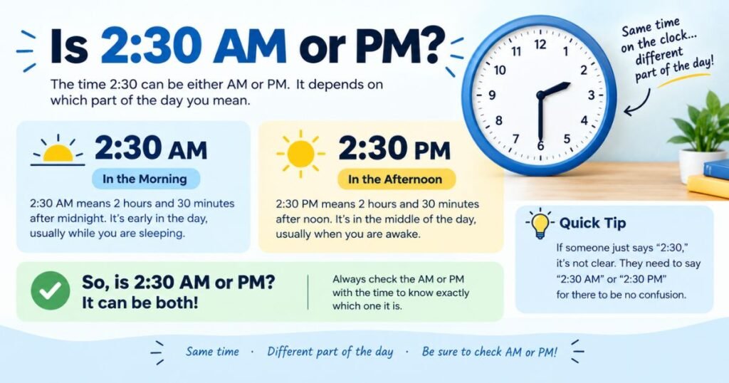 Is 2:30 AM or PM?