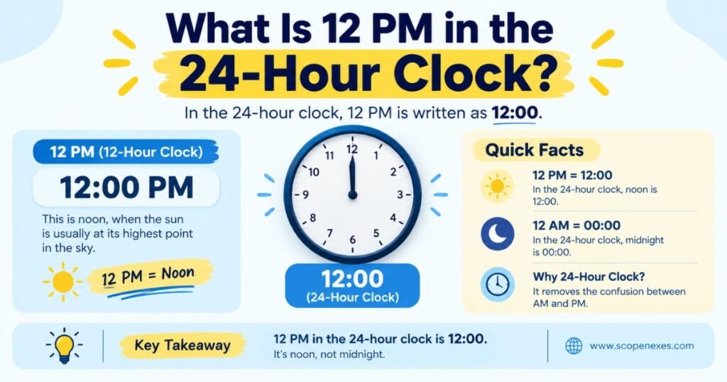 What Is 12 PM in the 24-Hour Clock?