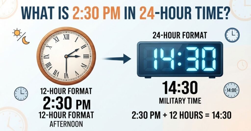 What Is 2:30 PM in 24-Hour Time?