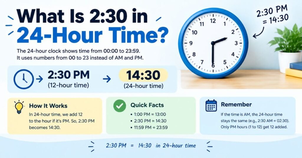 What Is 2:30 in 24-Hour Time?
