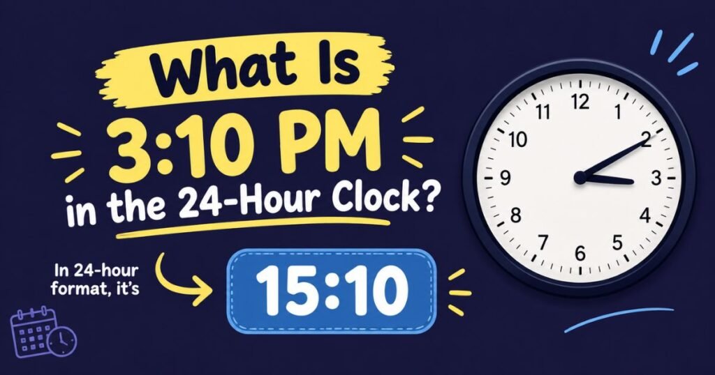 What Is 3:10 PM in the 24-Hour Clock?