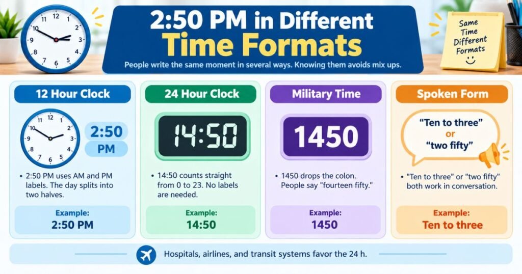250 PM in Different Time Formats