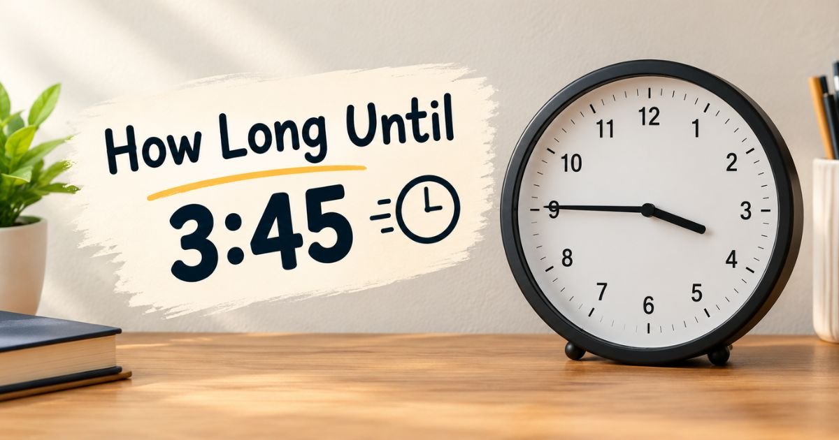 How Long Until 3:45