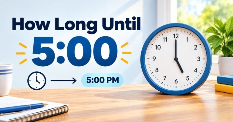 How Long Until 5 PM
